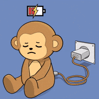 Tired Good Night GIF by Wise Monkey Meme