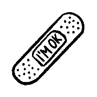 Im Ok Band-Aid Sticker