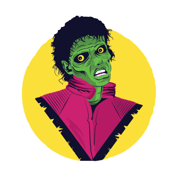michael jackson halloween STICKER by imoji