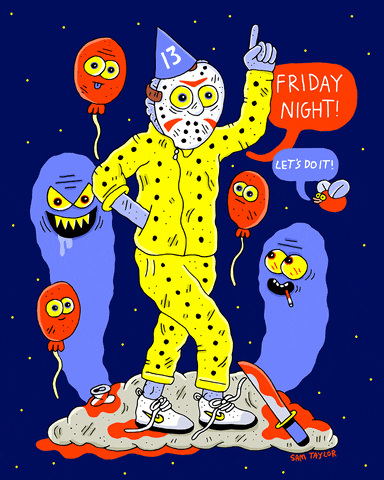 Friday 13Th Fun GIF by Sam Taylor