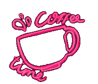 Pink Coffee Sticker
