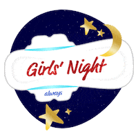 Gute Nacht Party Sticker by Always Brand Europe