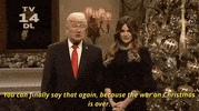donald trump you can finally say that again because the war on christmas is over GIF by Saturday Night Live