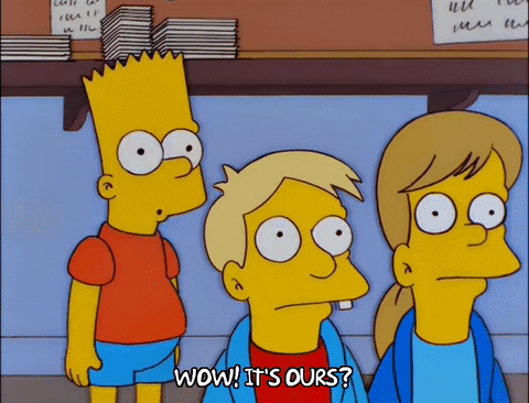 bart simpson wow GIF