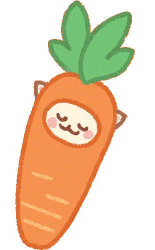 Cat Carrot Sticker