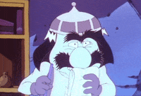 scared rainbow brite GIF