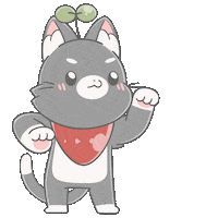 跳舞 Black Cat Sticker