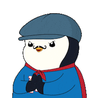 Laugh Plotting Sticker by Pudgy Penguins