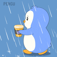 Rainy Day Hug GIF by Pudgy Penguins