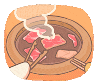 luckynortor yakiniku luckynortor nene and bubu Sticker