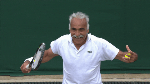mansour bahrami dancing GIF by Wimbledon
