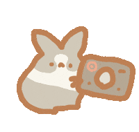 bearfootinc kawaii animal adorable bunny Sticker