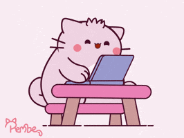 Weekend Pink Cat GIF by Pembe