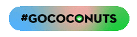 coconutsdotco stickers go gradient label Sticker