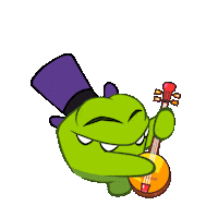 Playing Music Dancing Sticker by Om Nom