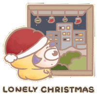 Sad Christmas Sticker