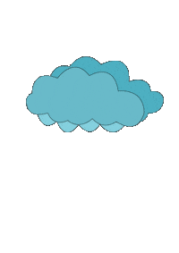 Regen Wolke Sticker by Kugelzwei