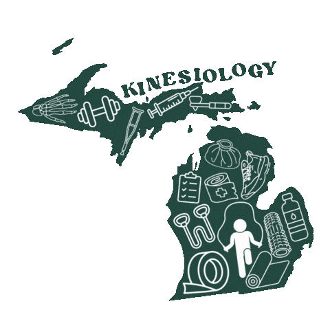 Msu Spartans Kinesiology Sticker by Michigan State University College of Education