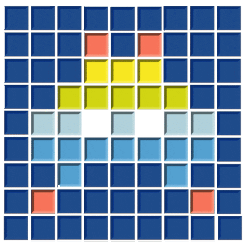 pixel 8bit Sticker by Lucy & Sam