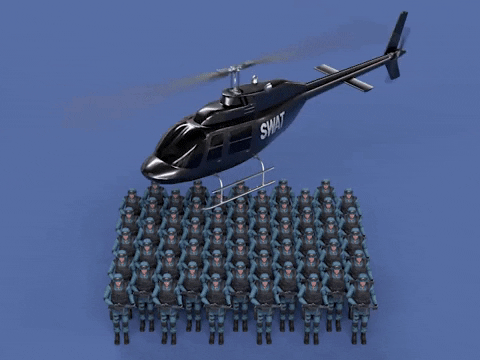 When Pigs Fly Police GIF by michaelmarczewski