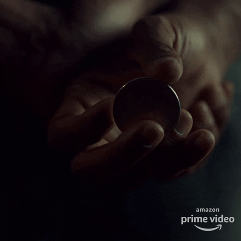 coin shadow moon GIF by American Gods