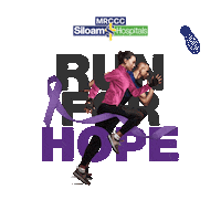 runforhope running run runforhope run for hope Sticker
