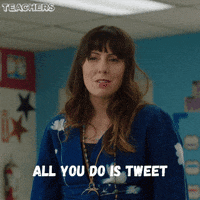 cannon tweet GIF by Teachers on TV Land