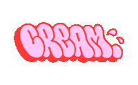 Graffiti Cream Sticker