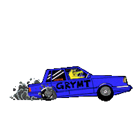 Car Driving Sticker by Grymt