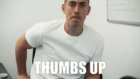 Thumbs Yes GIF by 43 Clicks North
