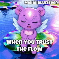 Peace Floating GIF by MishaHeartseer