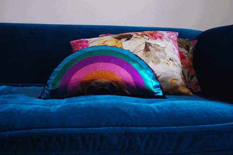 Versephone giphyupload rainbow diy cushions GIF
