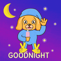 Tired Good Night GIF by MyMorningDog