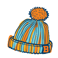 Winter Hat Sticker by Bucknell University