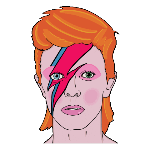 David Bowie 80S Sticker