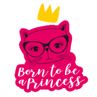 Cat Princess Sticker by BILLA