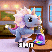 Sing It Fun GIF by Divineasaur