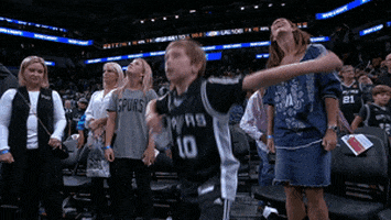 San Antonio Spurs Dancing GIF by NBA