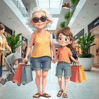 Grandmother Granddaughter GIF