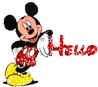 Mickey Mouse Hello Sticker