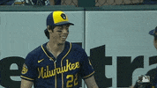 Christian Yelich Fist Bump GIF by Milwaukee Brewers