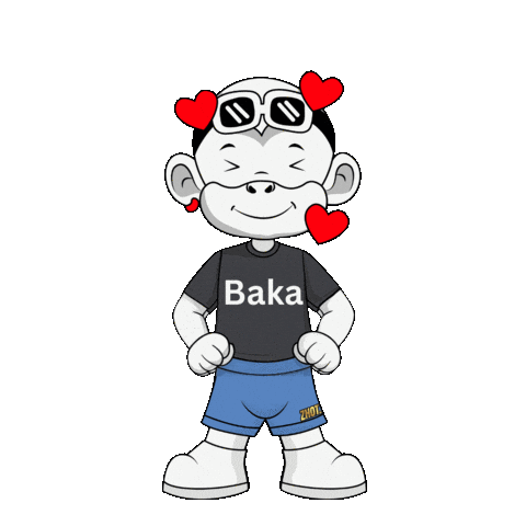 Ojos Locos White Monkey Sticker by Zhot