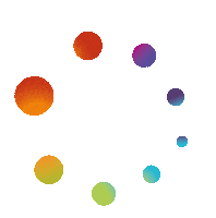 oplusled colors spin loading arquitetura Sticker