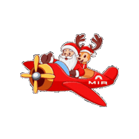 Christmas Usa Sticker by MIR Corporation