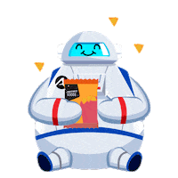 Hungry Robot Sticker by astronauts.id