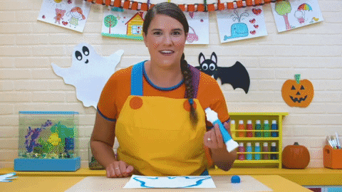 Spooky Ghost Halloween Craft GIF by Super Simple