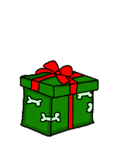 Dog Christmas Sticker by Livia Farkas @ urban:eve