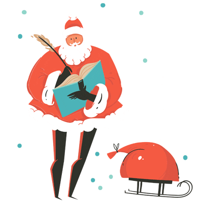 Christmas Santa Sticker by MrSCRUBBER