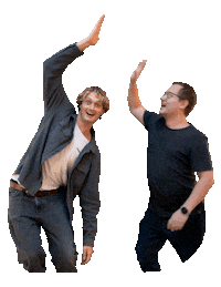 High Five We Did It Sticker by Sportalpen Marketing