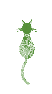 Katzentempel cat vegan meow tail Sticker